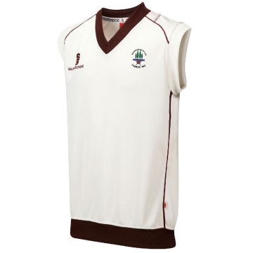 Stacksteads CC - Sleeveless Sweater Maroon Trim