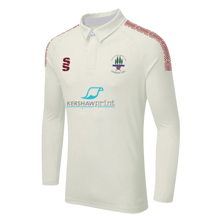 DUAL LONG SLEEVE CRICKET SHIRT (WOMENS)-Ivory